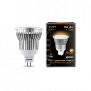 Лампа Gauss LED MR16 GU5.3 8W SMD AC220-240V 2700K  1/10/100