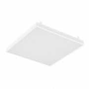 Светодиодный светильник "ВАРТОН" грильято подвесной 588*588*50мм 36 ВТ 6500К с планками для подвеса С РАМКОЙ