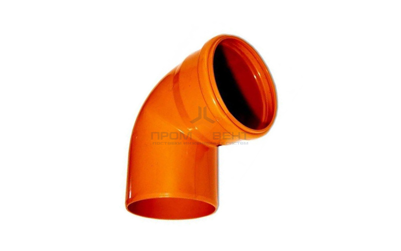 Отвод 87° для наружной канализации СИНИКОН НПВХ - 160