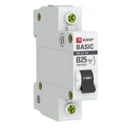 Автоматический выключатель EKF Basic ВА 47-29 1P 25А (B) 4,5кА (автомат электрический)
