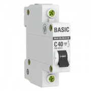 Автоматический выключатель EKF Basic ВА 47-29 1P 40А (C) 4,5кА (автомат электрический)