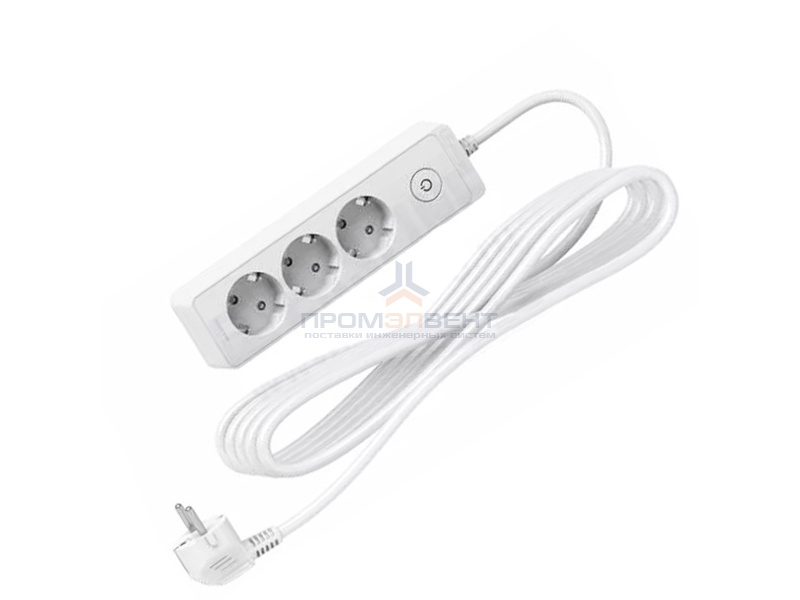 Удлинитель Schneider Electric 3 розетки.2К+З, кабель 1,5м, белый