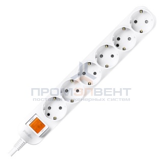 Anam Legrand e-Fren 6 Удлинитель с выключателем, шнур 4.5м, 16A, 250V