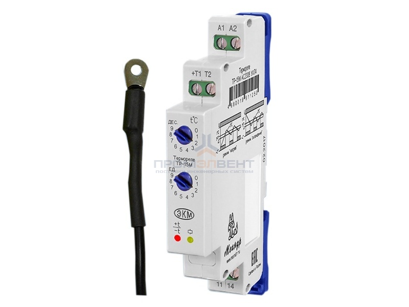 Реле контроля температуры ТР-15М в узком корпусе
